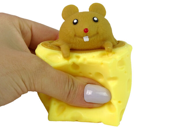 Squishy Cheese Mouse Squishy Sensory Mouse Pop It - Image 2