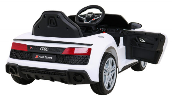 Licencirani auto na akumulator Audi R8 LIFT - bijeli - Image 8