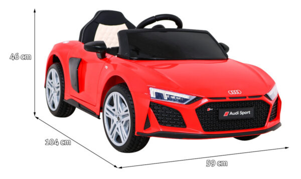 Licencirani auto na akumulator Audi R8 LIFT - crveni - Image 2