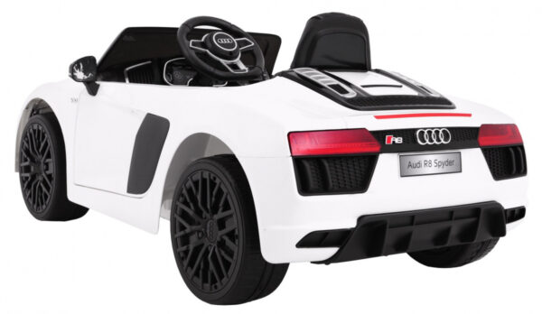 Licencirani auto na akumulator Audi R8 Spyder RS - bijeli - Image 2