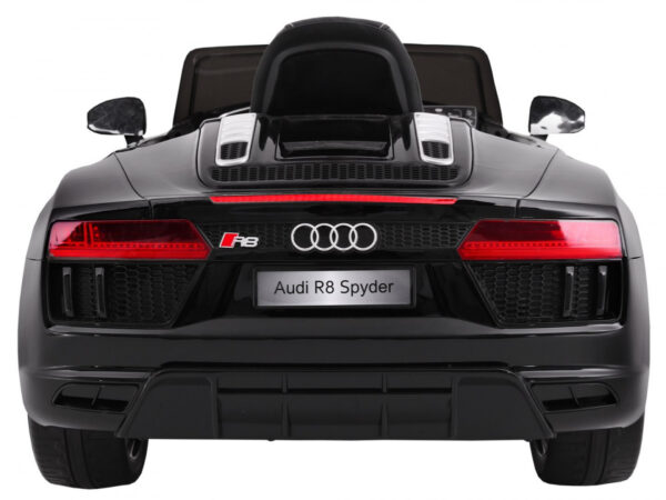 Licencirani auto na akumulator Audi R8 Spyder RS - crni/lakirani - Image 3