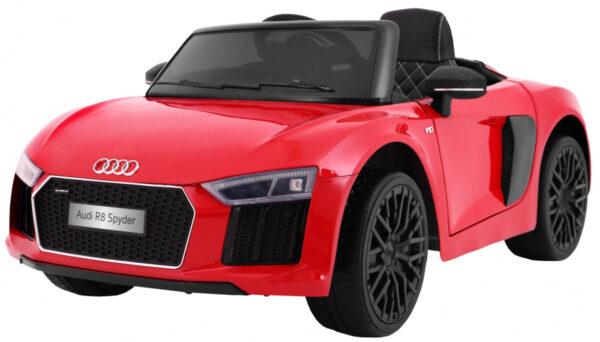 Licencirani auto na akumulator Audi R8 Spyder RS - crveni/lakirani