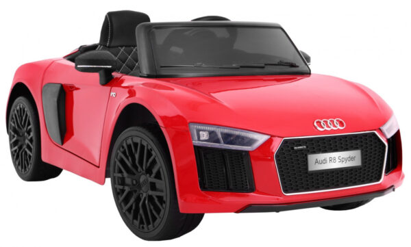 Licencirani auto na akumulator Audi R8 Spyder RS - crveni/lakirani - Image 6