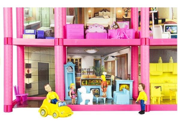 Childrens Doll House With Accessories 136 PCS - Image 4