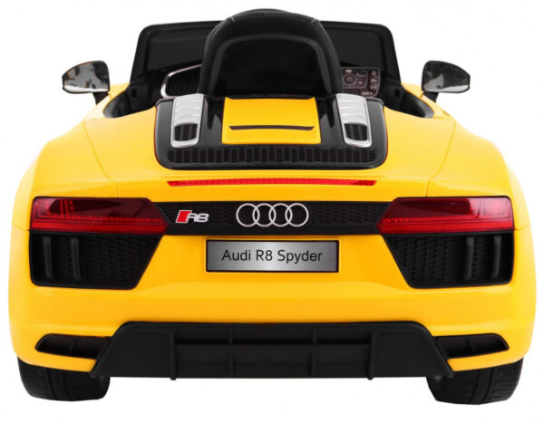 Licencirani auto na akumulator Audi R8 Spyder RS - žuti - Image 4