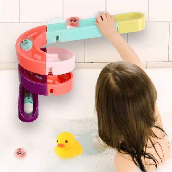 Play Bath Toy Track Sliding Duck Set 44 Elements - Image 3