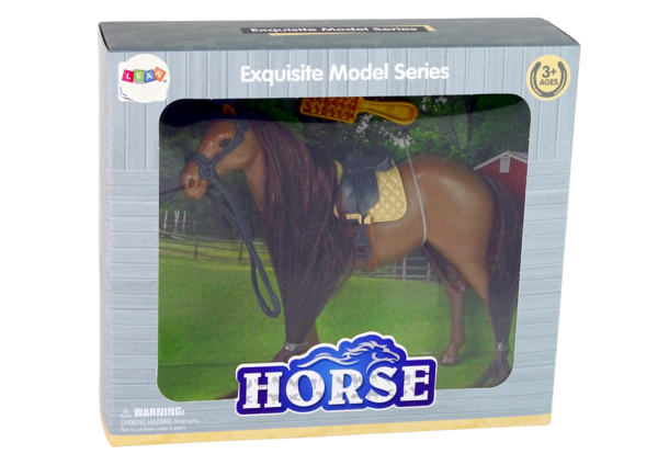 Brown Mane Combing Horse Figurine - Image 3