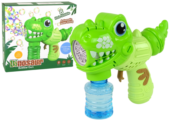 Soap Bubble Machine Dinosaur Green Liquid