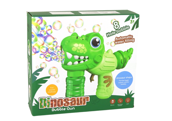 Soap Bubble Machine Dinosaur Green Liquid - Image 3