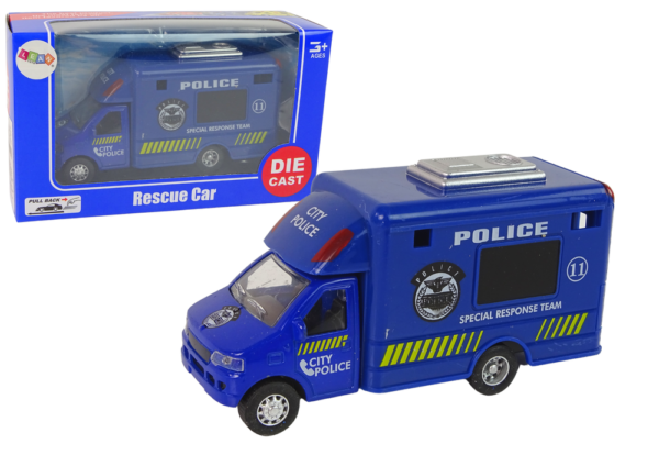 Car Rescue Vehicle Police Fire Brigade Friction Drive 3 Models - Image 3