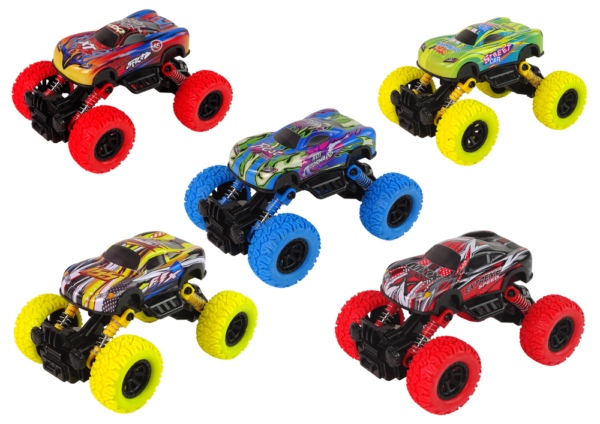 Auto Monster Truck Shock absorbers Rubber tyres Metal colours - Image 2