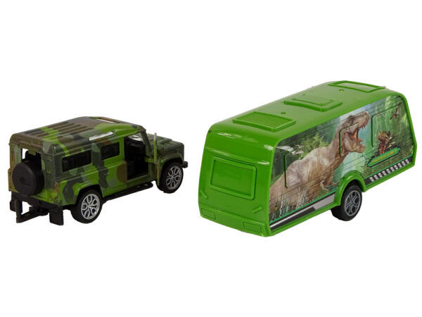 Jeep Vehicle Set with Pulling Dinosaur Trailer - Image 4