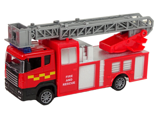 Fire brigade vehicle set pull motorboat Jeep Red - Image 3