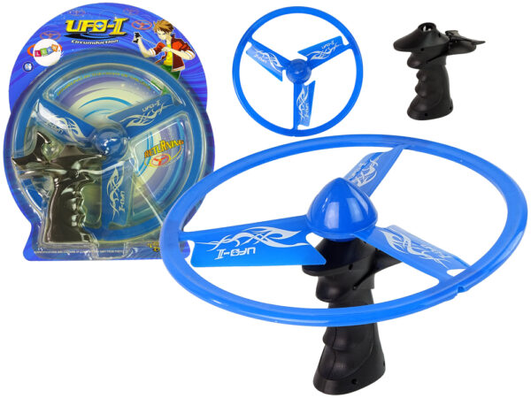 Flying Disc Ufo Launcher Blue