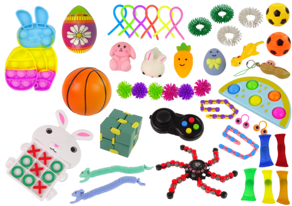 Easter Fidget Toys Pop It Squishy Anti-stress 41 Piece Toy Set. - Image 2