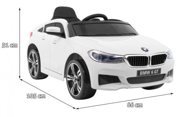 Licencirani auto na akumulator BMW 6 GT - bijeli - Image 2