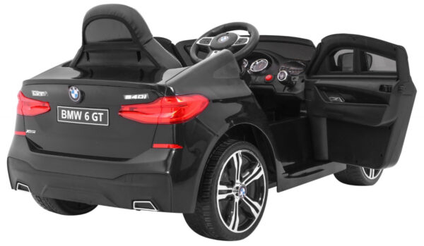 Licencirani auto na akumulator BMW 6 GT - crni - Image 8