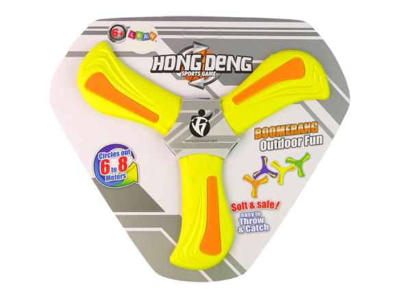 Boomerang Flying Disc Thrower Yellow For Kids - Image 3