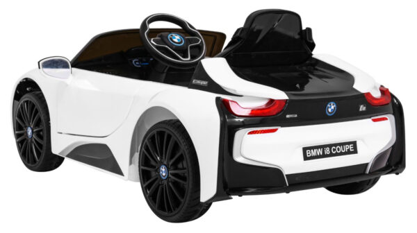 Licencirani auto na akumulator BMW I8 LIFT - bijeli - Image 5