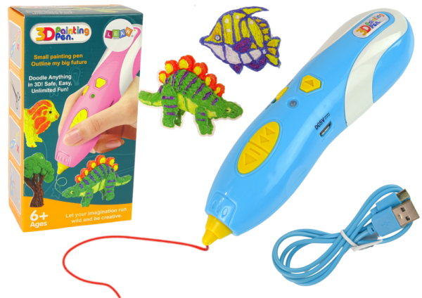 3D PRINTER PEN SET + REFILLS  BLUE
