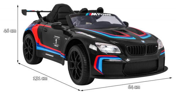 Licencirani auto na akumulator BMW M6 GT3 - crni - Image 2