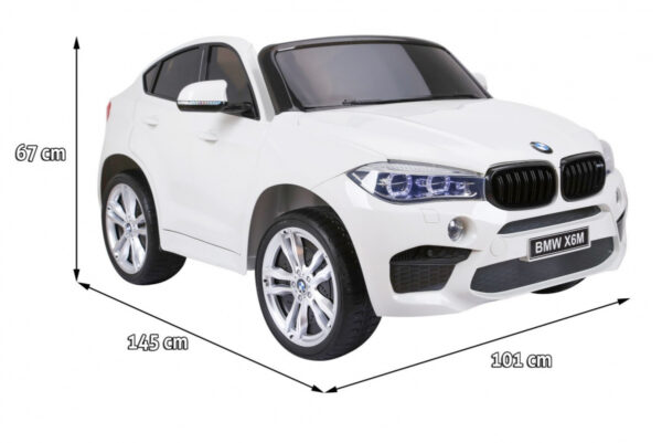 Licencirani auto na akumulator BMW X6M XXL - DVOSJED - bijeli - Image 2