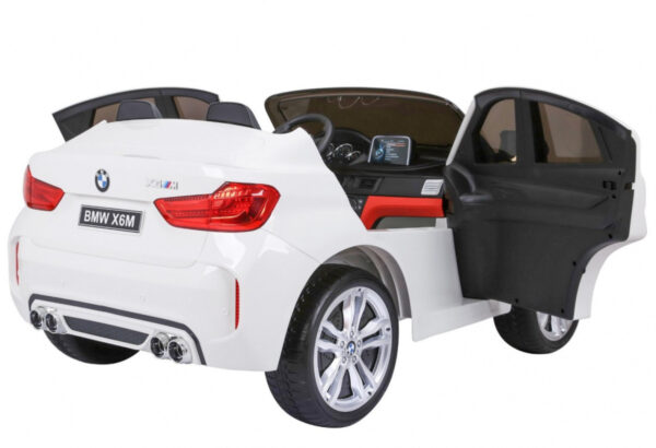 Licencirani auto na akumulator BMW X6M XXL - DVOSJED - bijeli - Image 11