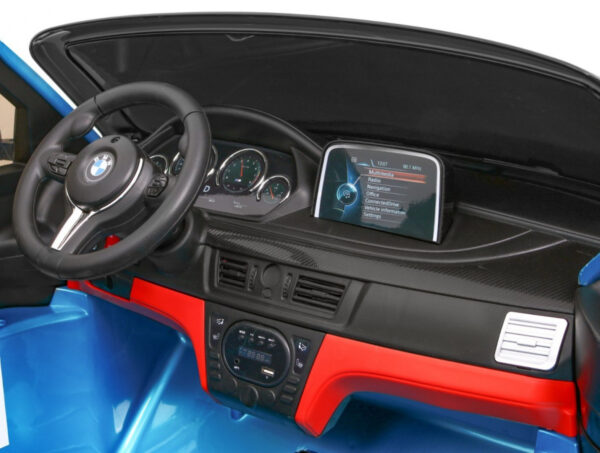 Licencirani auto na akumulator BMW X6M XXL - DVOSJED - plavi/lakirani - Image 9