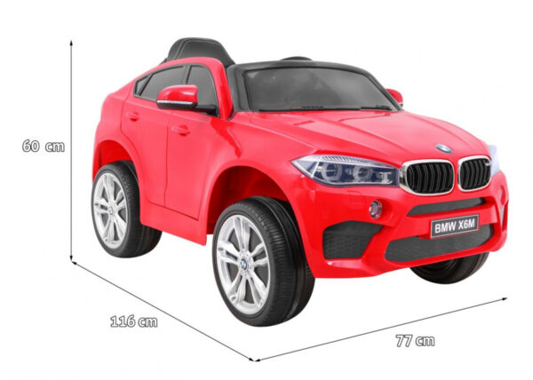 Licencirani auto na akumulator BMW X6M - crveni - Image 2