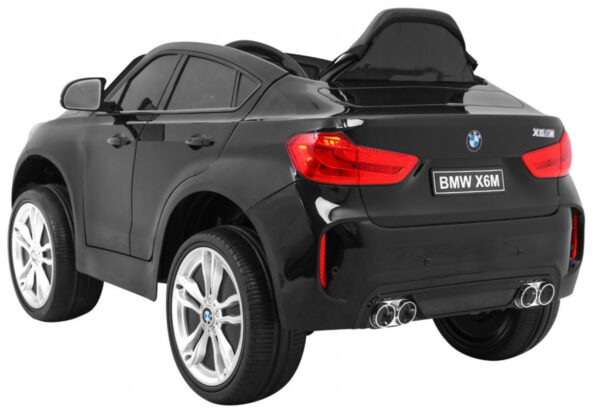 Licencirani auto na akumulator BMW  X6M - crni/lakirani - Image 6