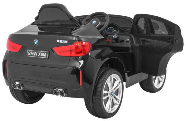 Licencirani auto na akumulator BMW  X6M - crni/lakirani - Image 10