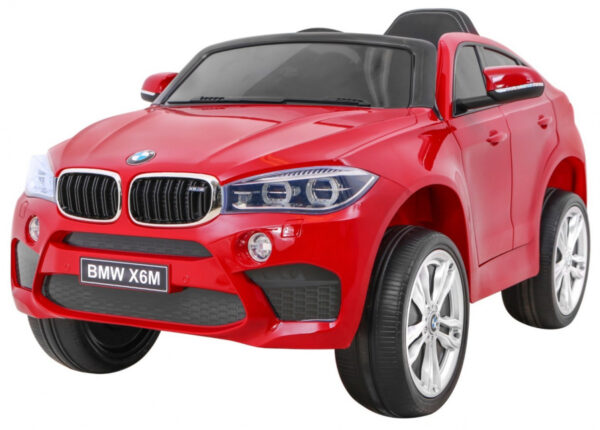 Licencirani auto na akumulator BMW X6M - crveni/lakirani