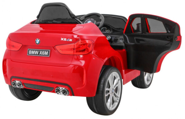 Licencirani auto na akumulator BMW X6M - crveni/lakirani - Image 7