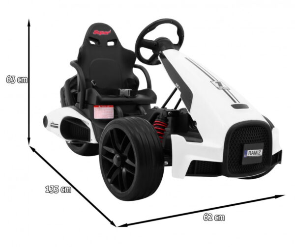 Go-kart na akumulaotor XR-1 - bijeli - Image 2