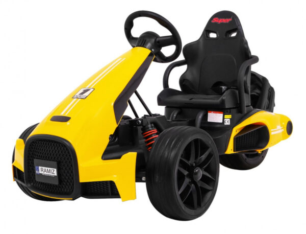 Go-kart na akumulaotor XR-1 - žuti