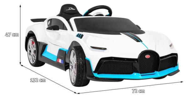 Licencirani auto na akumulator Bugatti Divo - bijeli - Image 2