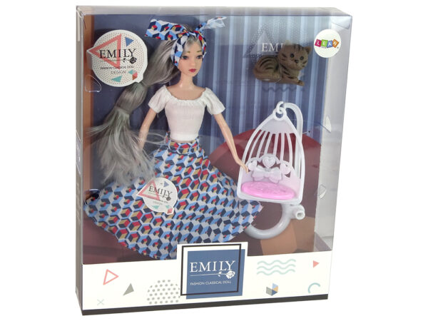 Baby Doll Emily Gray Hair Kitten Swing - Image 5