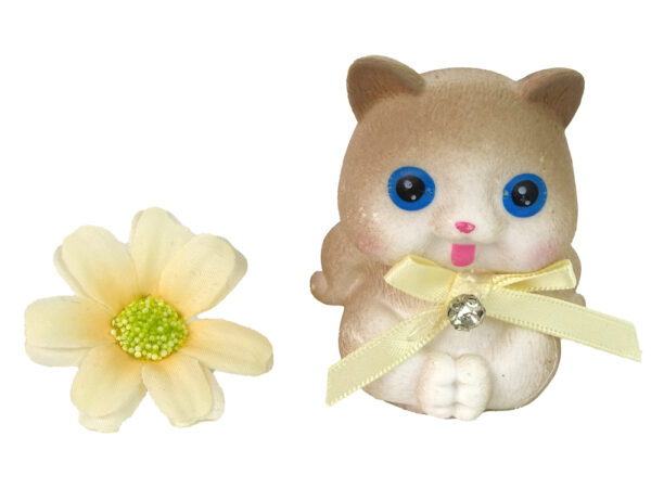 Baby Doll Emily Long Hair Kitten Flower - Image 3