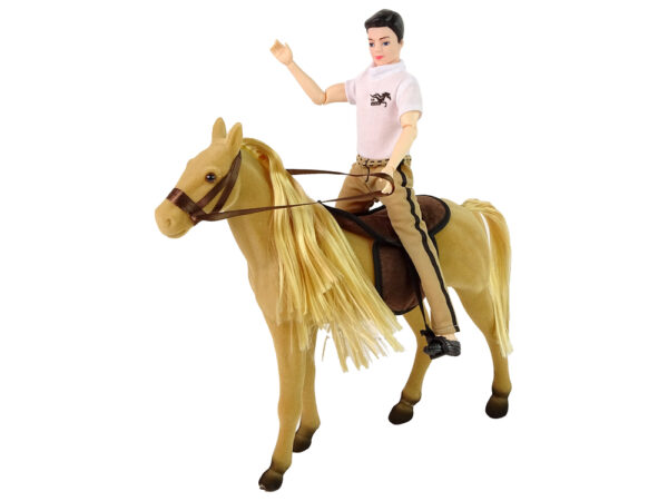 Puppet with Light Brown Horse Figures Accessories - Image 4