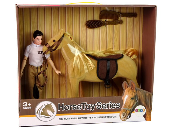 Puppet with Light Brown Horse Figures Accessories - Image 8