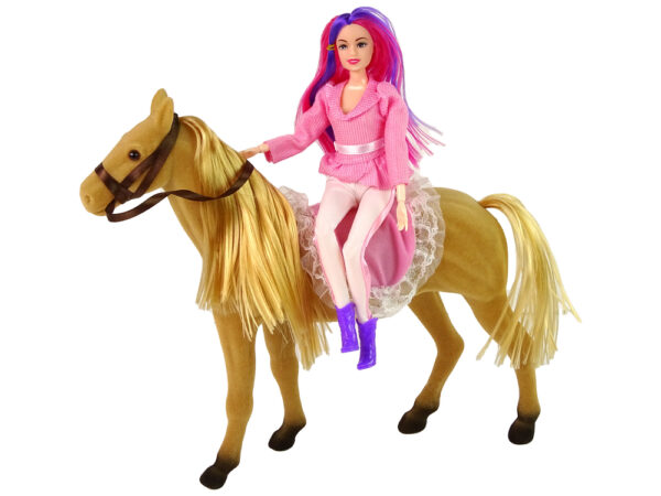 Doll Rider with Brown Pony Figures. - Image 2