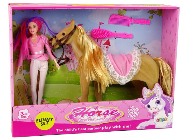 Doll Rider with Brown Pony Figures. - Image 7