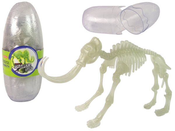 Glow-in-the-Dark 3D Skeleton Mammoth Dinosaurs in an Egg - Image 2