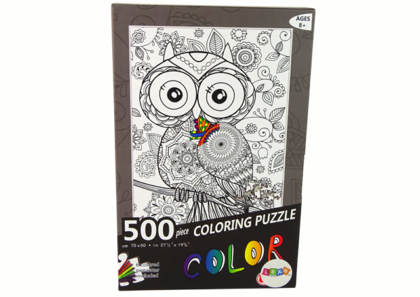 Puzzles to colour 500 Elements Owl - Image 3