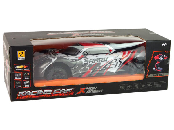 Sports Car R/C 1:8 Gray White - Image 9