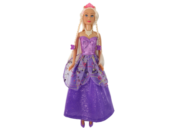 Princess Doll Purple Dress Set of Braids Extensions - Image 3