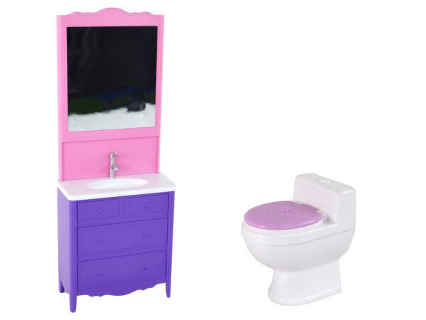 Children's Doll Bathrobe Toilet Bathtub Bathroom - Image 5