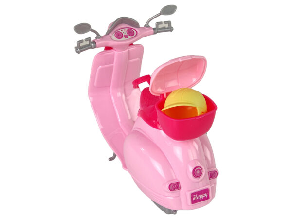 Anlily doll on a Pink Scooter Blonde Hair Helmet - Image 5