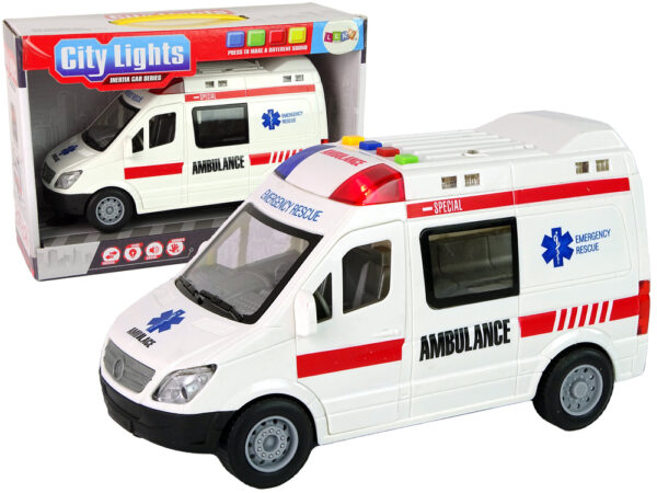 Ambulance Lights Sounds Friction Drive