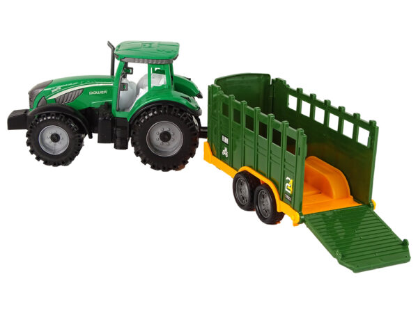 Green Farm Tractor Trailer Friction Drive - Image 4